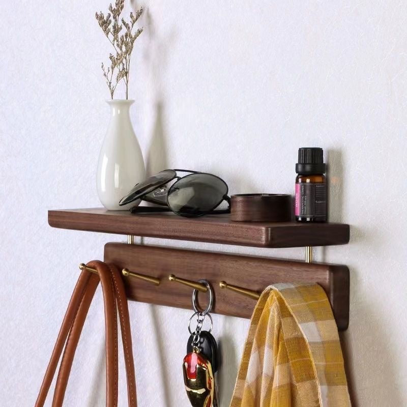 Walnut Wood Wall Shelf